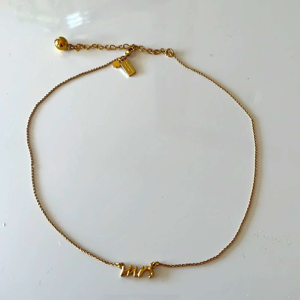 Kate Spade MRS gold Necklace